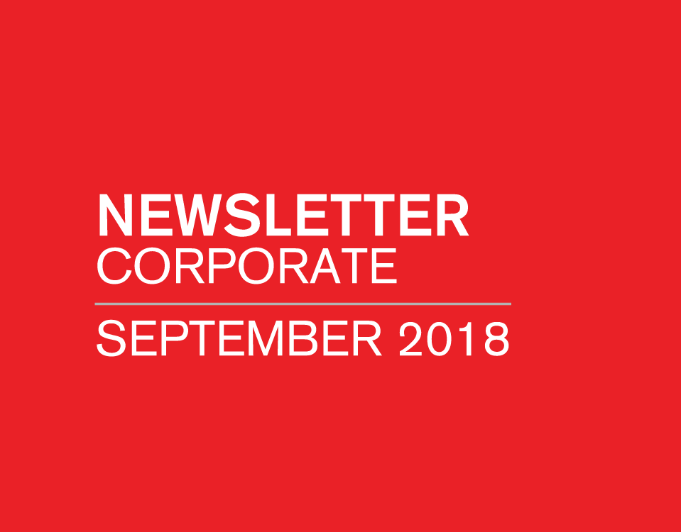 Newsletter Corporate September 2018