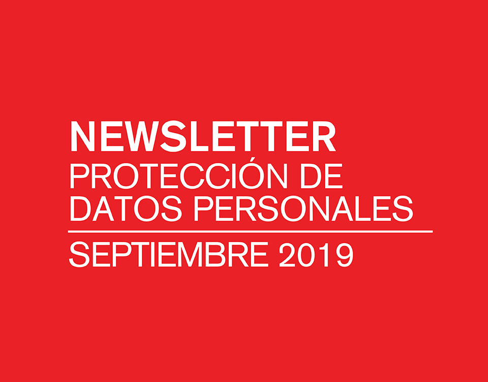 Newsletter – Protección de Datos Peronales