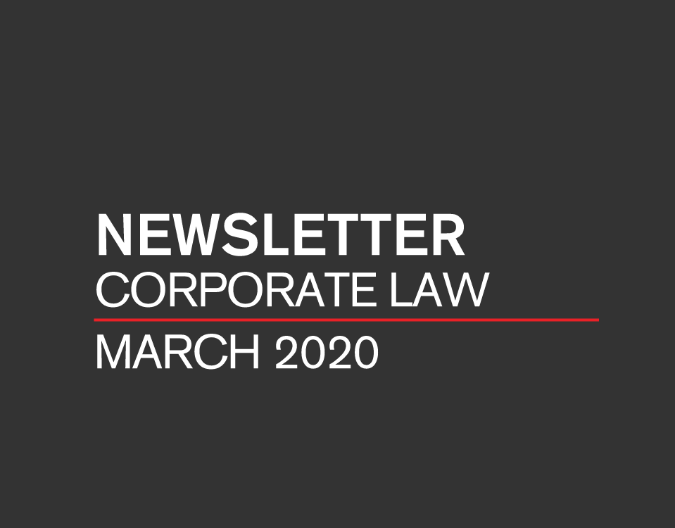 Newsletter Corporate Law - Remote meetings of the managing and governing bodies